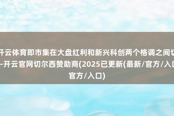 开云体育即市集在大盘红利和新兴科创两个格调之间切换-开云官网切尔西赞助商(2025已更新(最新/官方/入口)